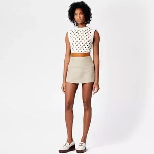 TOD’s MINISKIRT IN LINEN (NEVER WORN)